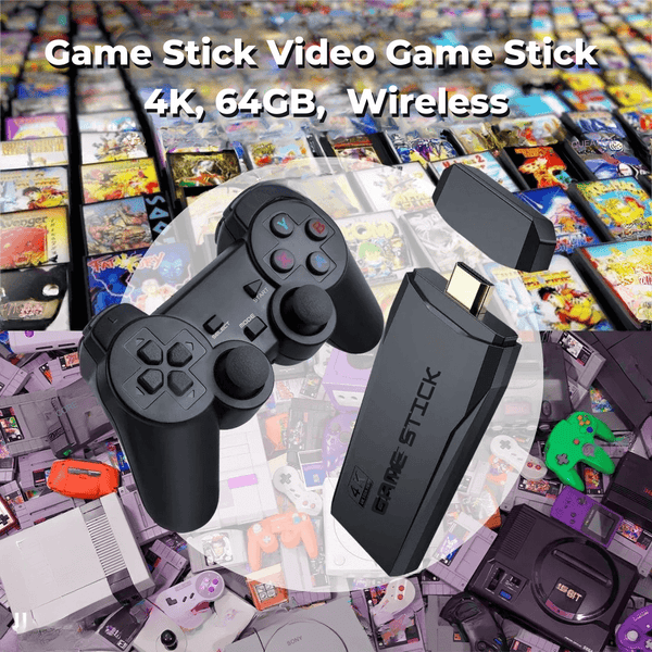 Game Stick Video Game 4K, 64GB,  Wireless