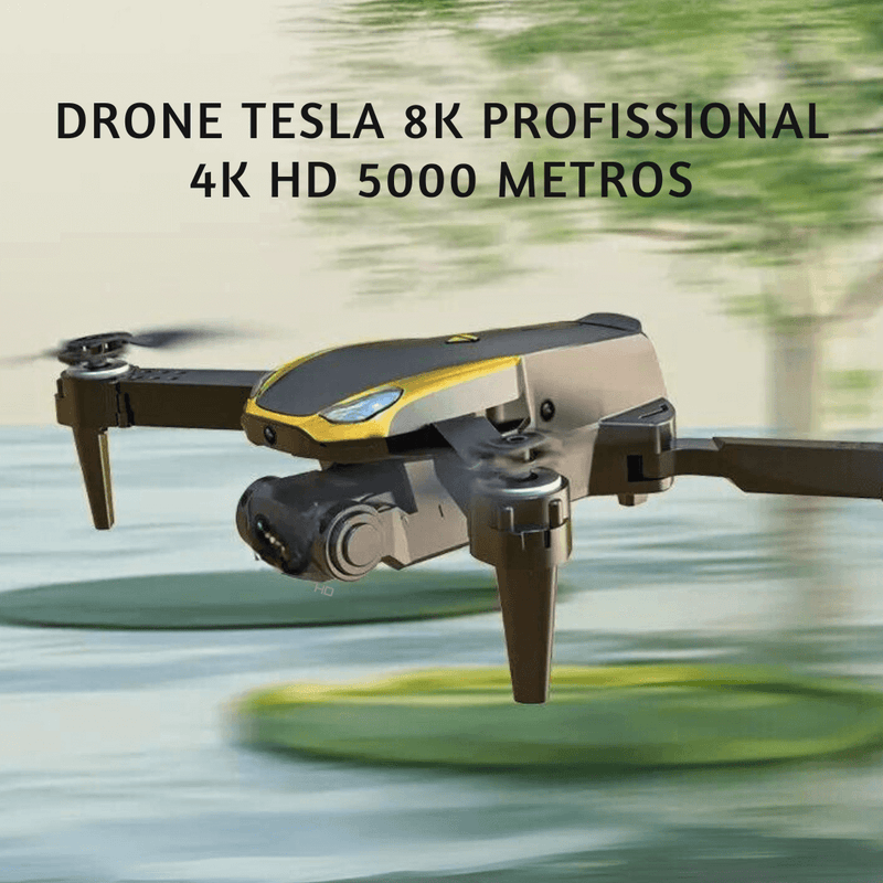 Drone Tesla 8K Profissional 4K HD 5000 Metros